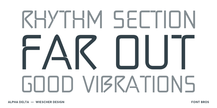 Alpha Delta Font Poster #2