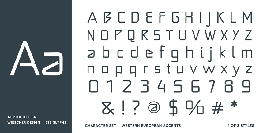 Alpha Delta Font Poster #4