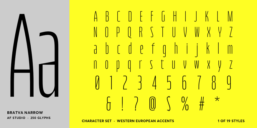 Bratva Narrow Font Poster #4