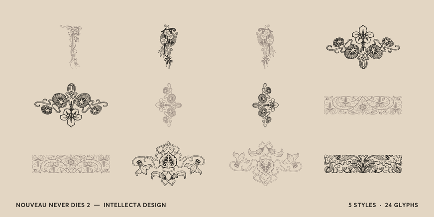 Nouveau Never Dies 2 Font Poster #4