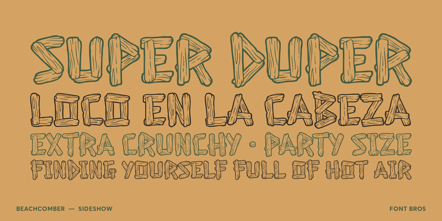 Beachcomber Font Poster #2