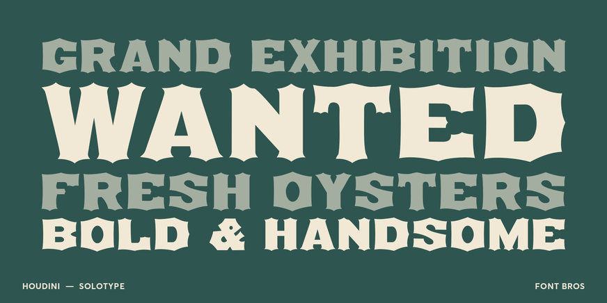 Houdini Font Poster #2