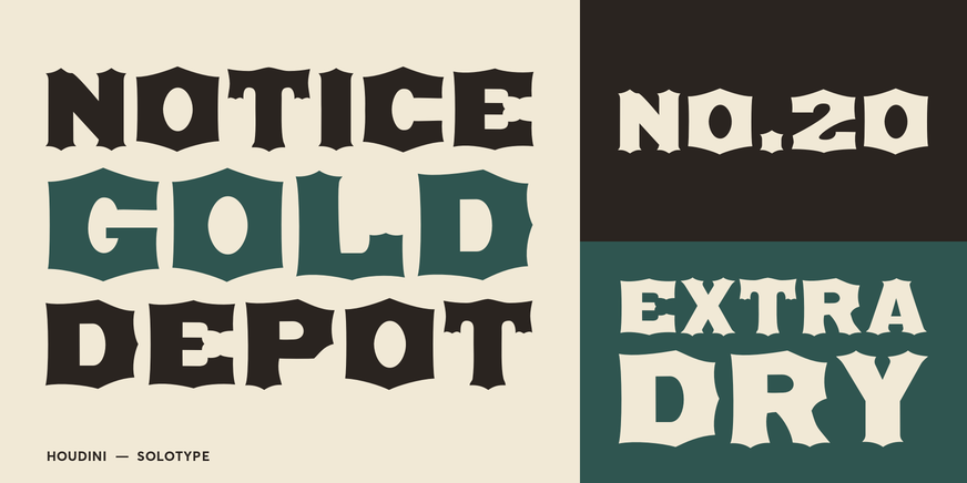 Houdini Font Poster #3