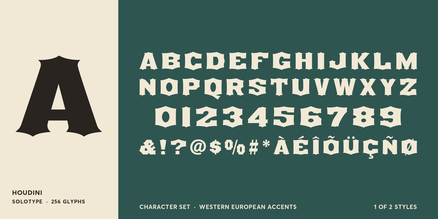 Houdini Font Poster #4
