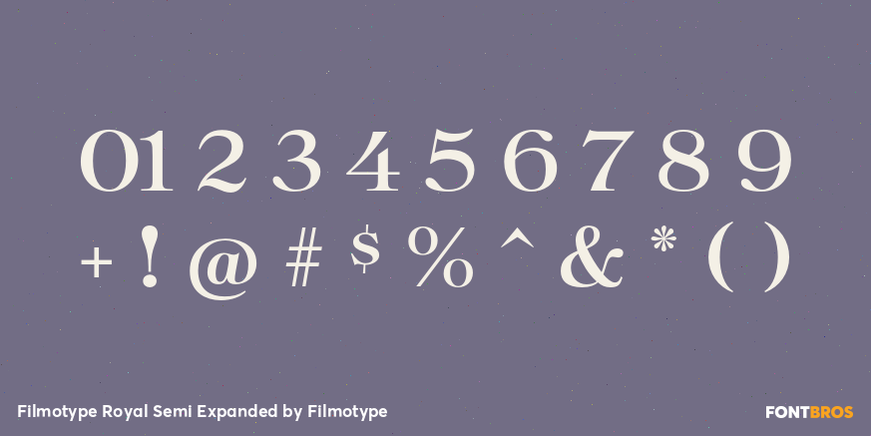 Filmotype Royal Semi Expanded Font Poster #4