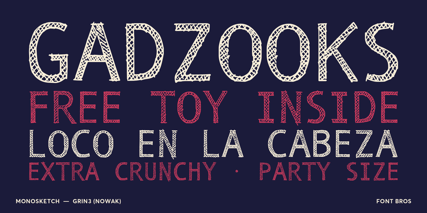 Monosketch Font Poster #2