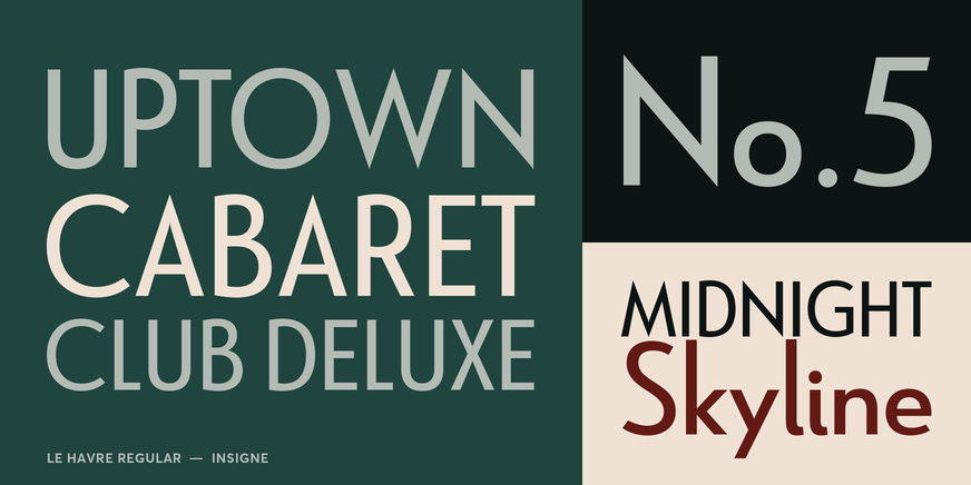 Le Havre Regular Font Poster #3