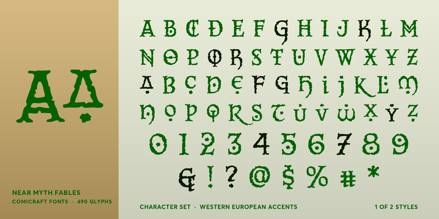 Near Myth Fables Font Poster #4