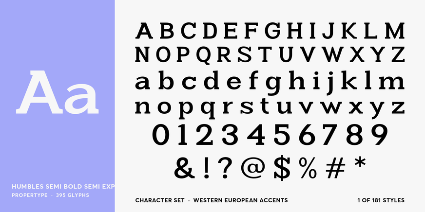 Humbles Semi Bold Semi Expanded Font Poster #4