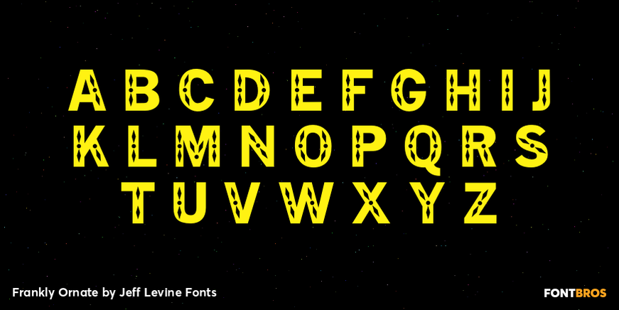 Frankly Ornate Font Poster #2