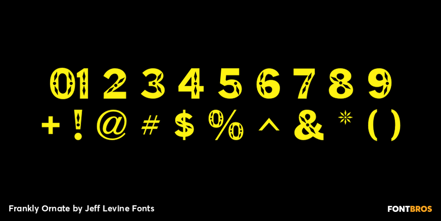 Frankly Ornate Font Poster #4