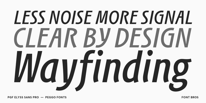 PGF Elyss Sans Medium Italic Font Poster #2