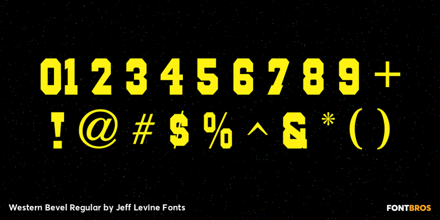 Western Bevel Regular Font Poster #4