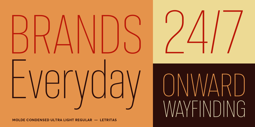 Molde Condensed Ultra Light Regular Font Poster #3