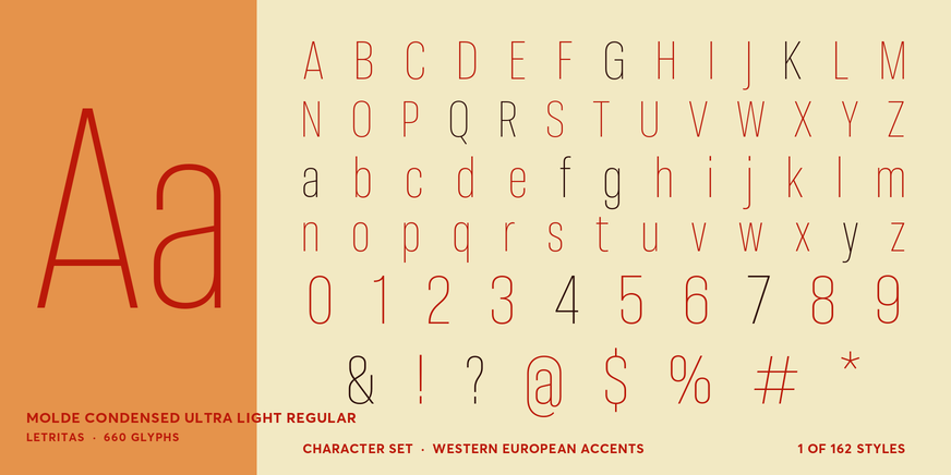 Molde Condensed Ultra Light Regular Font Poster #4