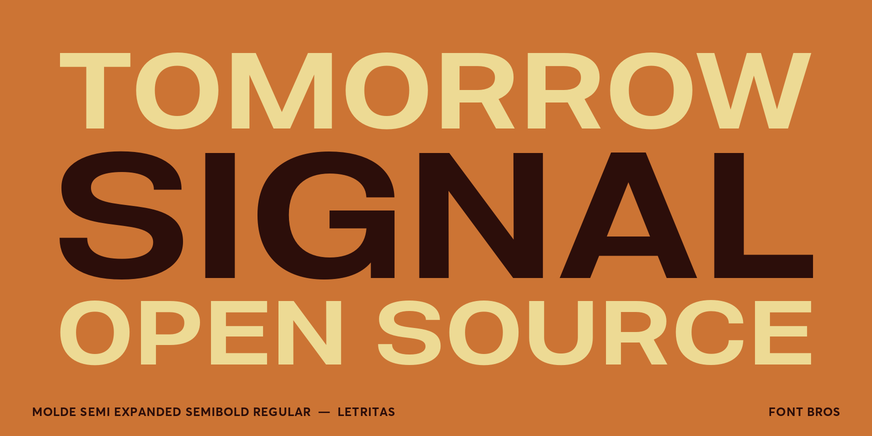 Molde Semi Expanded Semibold Regular Font Poster #2