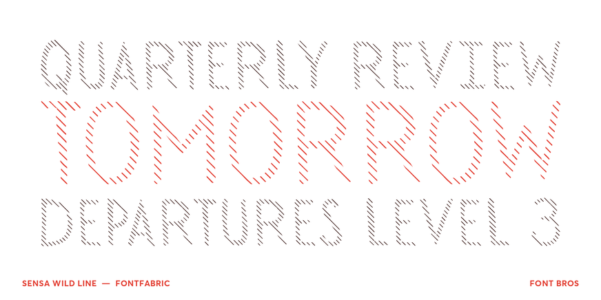 Sensa Wild Line Font Poster #2