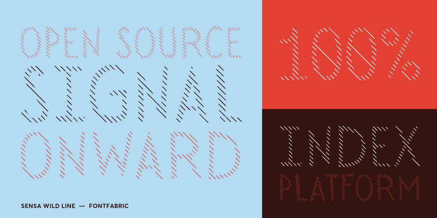 Sensa Wild Line Font Poster #3