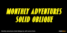 Monthly Adventures Solid Oblique Thumbnail #1