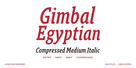 Gimbal Egyptian Compressed Medium Italic Thumbnail #1