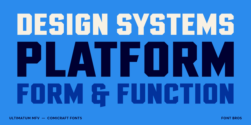 Ultimatum Mass Heavy Font Poster #2