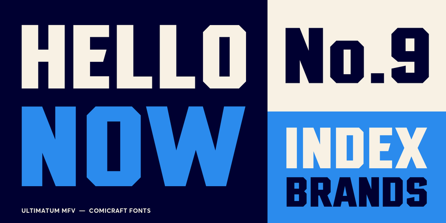 Ultimatum Mass Heavy Font Poster #3