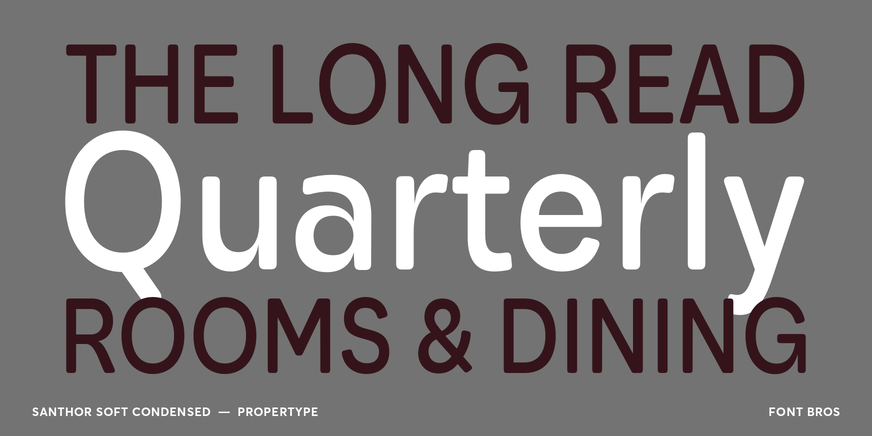 Santhor Soft Condensed Font Poster #2