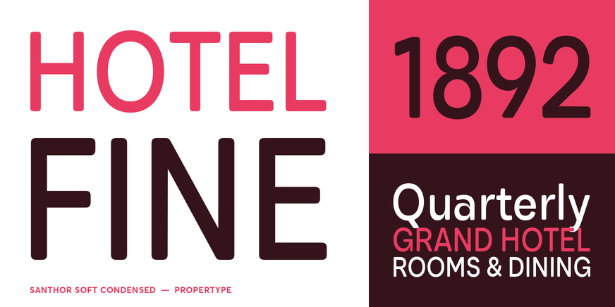 Santhor Soft Condensed Font Poster #3