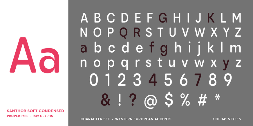 Santhor Soft Condensed Font Poster #4
