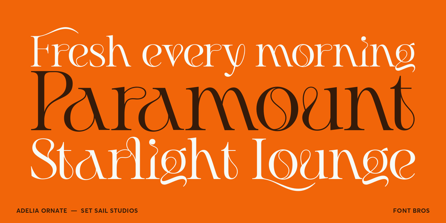 Adelia Ornate Font Poster #2