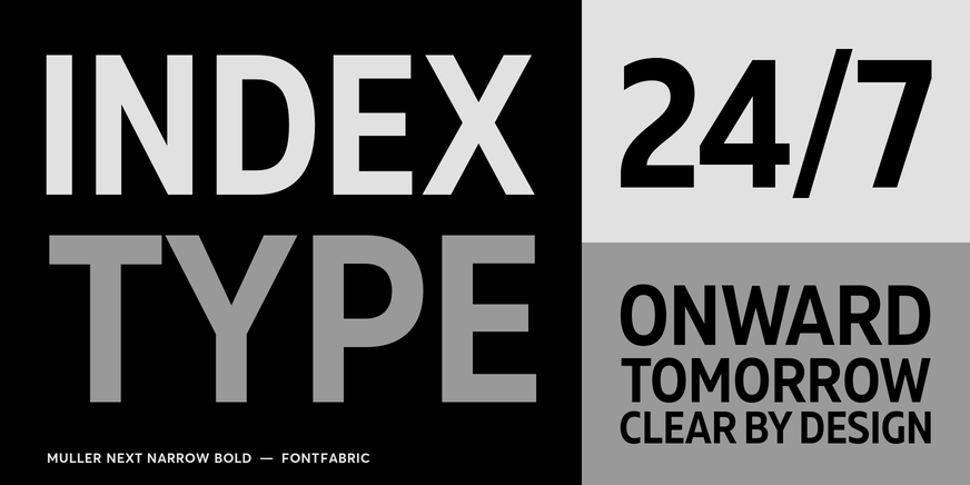Muller Next Narrow Bold Font Poster #3