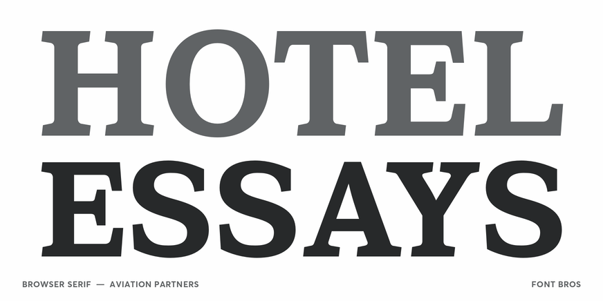 Browser Serif Font Poster #2
