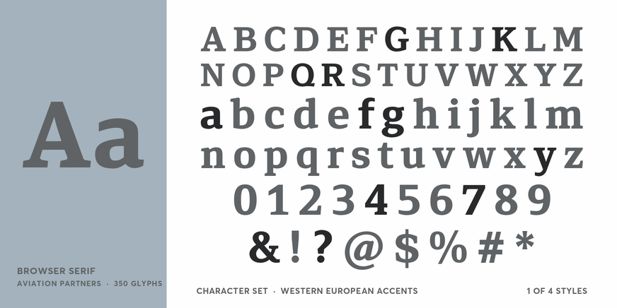 Browser Serif Font Poster #4