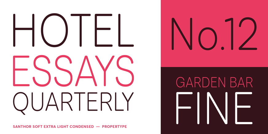 Santhor Soft Extra Light Condensed Font Poster #3