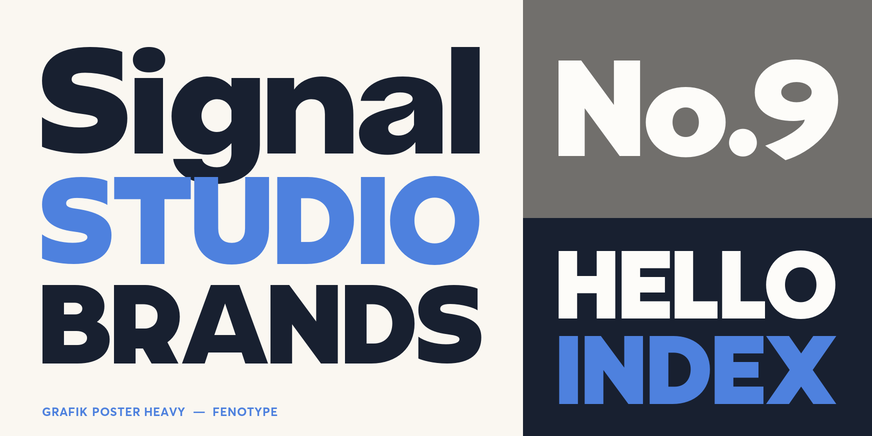 Grafik Poster Heavy Font Poster #3