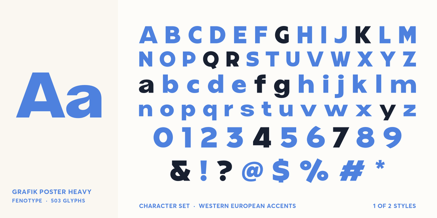 Grafik Poster Heavy Font Poster #4