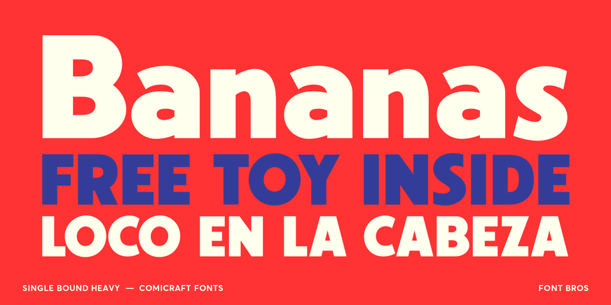 Single Bound Heavy Font Poster #2