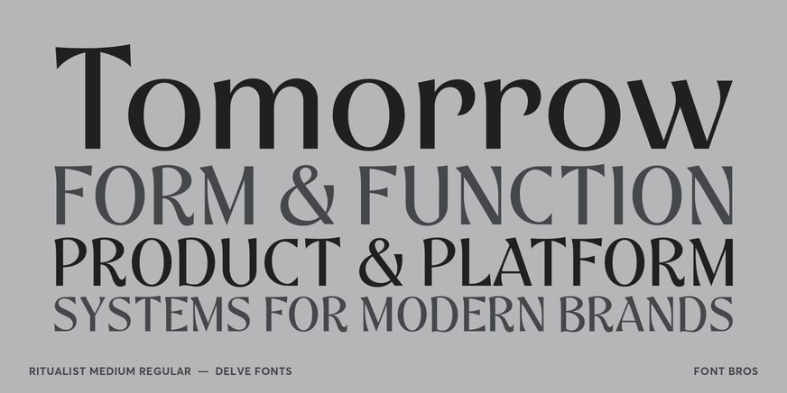 Ritualist Medium Regular Font Poster #2