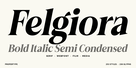 Felgiora Bold Italic Semi Condensed Thumbnail #1