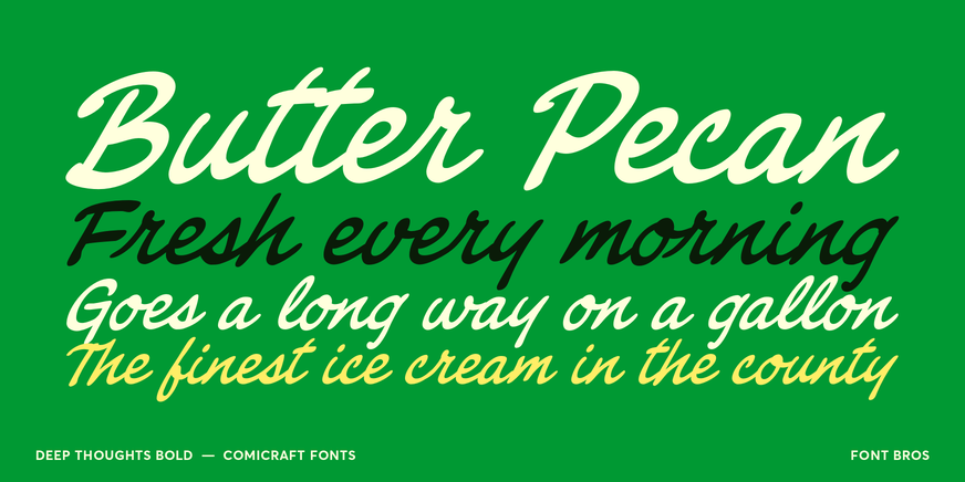 Deep Thoughts Bold Font Poster #2