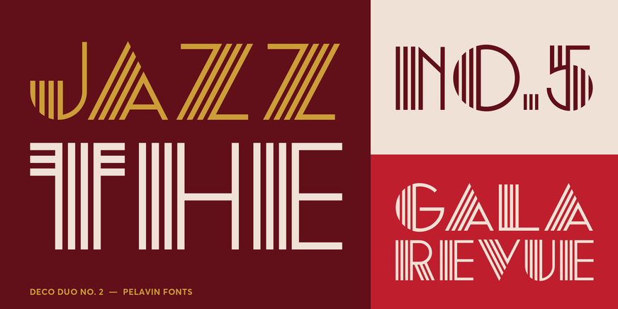 Deco Duo No. 2 Font Poster #3