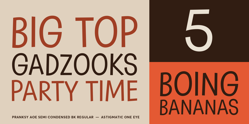 Pranksy AOE SemiCond Bk Regular Font Poster #3