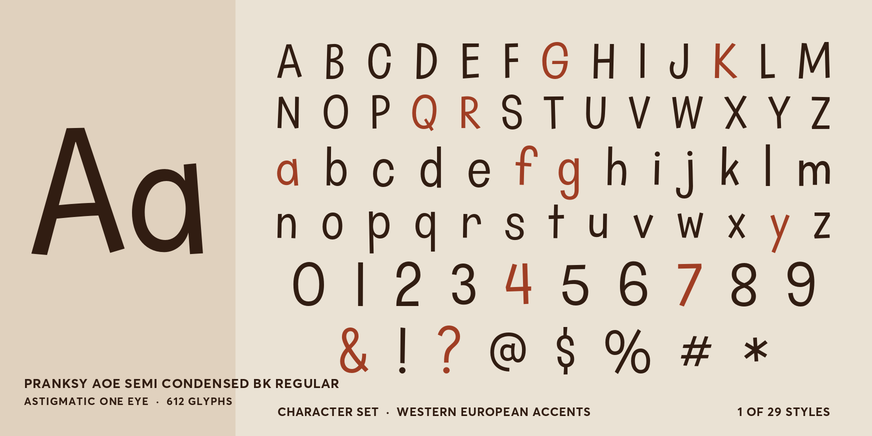 Pranksy AOE SemiCond Bk Regular Font Poster #4